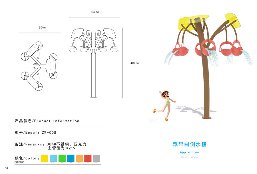蘋果樹倒水桶